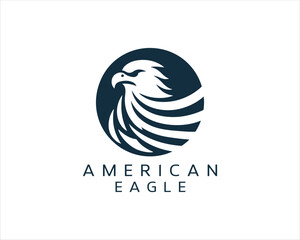 American Eagle logo design icon symbol vector illustration.