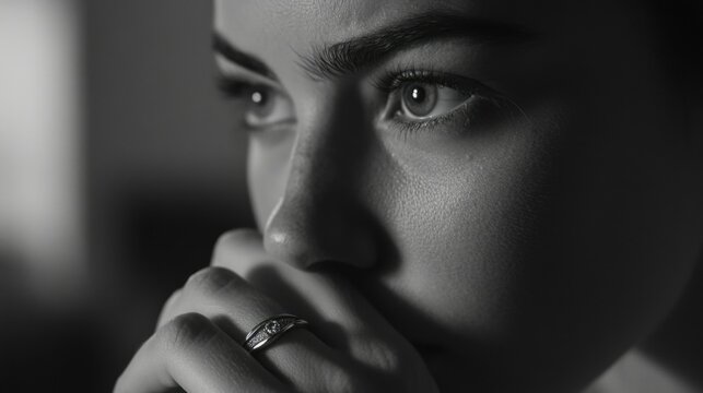 Serene Sentiment - The Contemplative Bride-to-Be