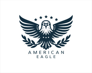 American Eagle logo design icon symbol vector illustration.