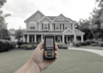 House Facade Infrared Image