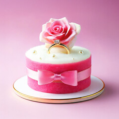 ディスプレイ　ジュエリー　ローズ　ピンク