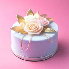 ディスプレイ　ジュエリー　ローズ　ブルー