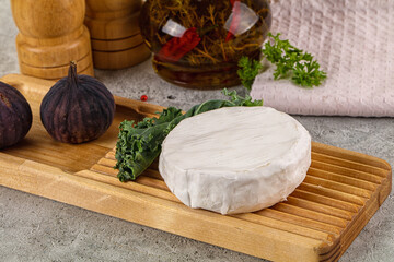 Gourmet round creamy Camembert cheese