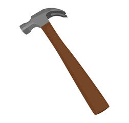 realistic hammer illustration vector design
