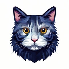 Obraz premium the AI Image Generator, black cat portrait