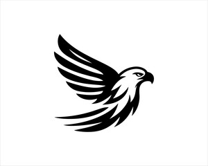 Fototapeta premium American Eagle logo design icon symbol vector illustration.