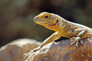 Naklejka premium monitor lizard close-up