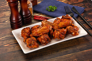 Hot and spicy Buffalo chicken wings