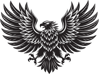 Fototapeta premium gyrfalcon vector illustration printable design