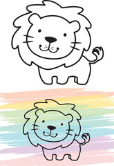 cute lion cub