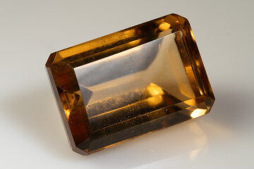 Stunning Natural Citrine Gemstone Showcasing Radiant Golden Hue