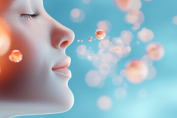 Discover inner peace through digital self-reflection and holographic visuals for mental health