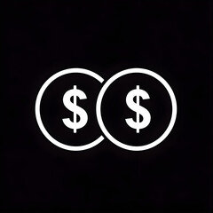 Obraz premium Currency symbols in circles