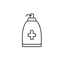 Obraz premium antiseptic bottle icon