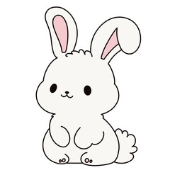 Obraz premium Colorful rabbit drawing