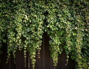 Obraz premium curtain of hanging green ivy