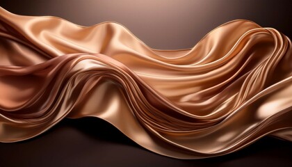 Obraz premium elegant abstract background with luxurious cloth swaying in liquid waves