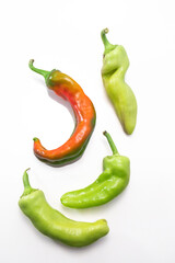 composition of Italian sweet bell pepper, red and green, Capsicum annuum