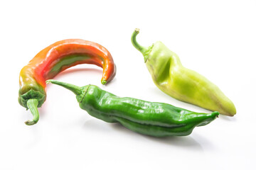 composition of Italian sweet bell pepper, red and green, Capsicum annuum