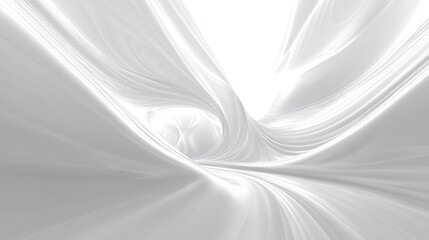 Fototapeta premium Explore the ethereal flow of light through abstract white forms in stunning visual art