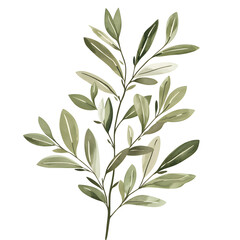 Fototapeta premium modern 2D doodle cartoon flower concept with open space for text, featuring whimsical floral and leafy elements on crisp white backgrounds.
