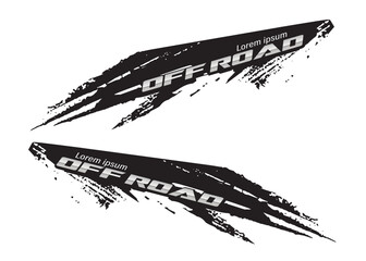Wrap Design For Car vectors. car stickers stripes. mud splash abstract template © MONTRI