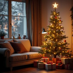 El espíritu navideño en la sala