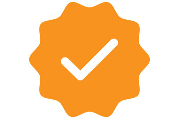 Verified badges. Whatsapp, Facebook, Instagram, TikTok and Twitter. Profile verification icons. Isolated on white background. Vector