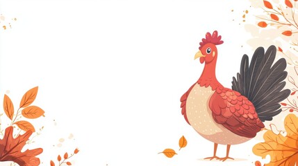 Thanksgiving greeting card background template design.