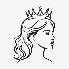 Designing Royalty: Girl Queen Silhouettes in Illustrator