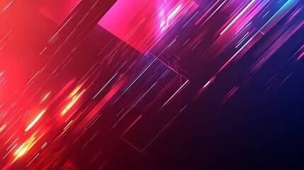 Abstract geometric shapes with digital high-tech technology background, futuristic design concept, minimalistic tech patterns with space for text or branding