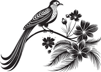 Naklejka premium quetzal bird vector illustration transparent background