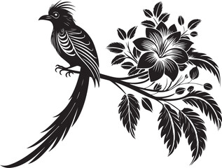 Obraz premium quetzal bird vector illustration transparent background