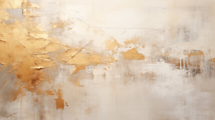 Fototapeta premium Brushed golden strokes on aged paper creating a sophisticated abstract art piece 