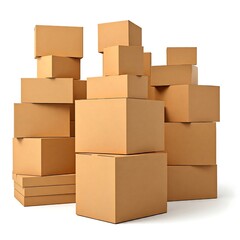 stack of cardboard boxes