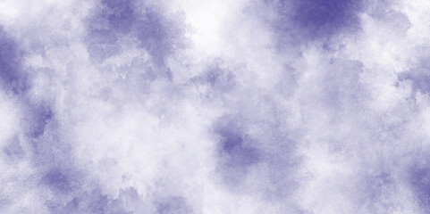 abstract Soft purple texture with gentle gradients, purple background with white center and old vintage texture, transparent clouds in the sky toned purple, Watercolor painting on canvas with  white.