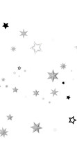 A dark background with scattered white stars that twinkle and shine