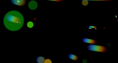 Abstract Bokeh Lights on Black Background