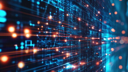 Fototapeta premium electronic hardware electronics Generative AI computer circuit technology board chip motherboard macro processor industry engineering equipment cpu electrical data digital studio