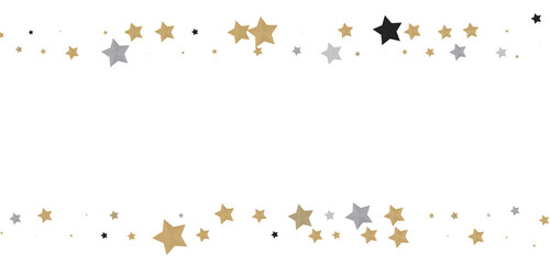 Twinkling Yuletide Skies: Breathtaking 3D Illustration of Falling Christmas Starlights