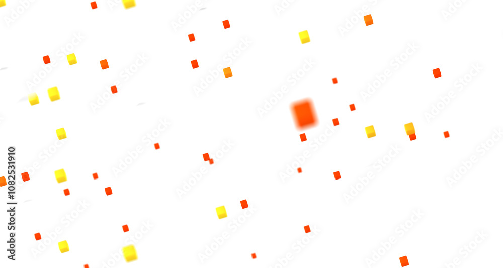 Aufkleber Abstract technology futuristic network - fantasy plexus background. 3D rendering