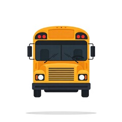 school bus isolated on white