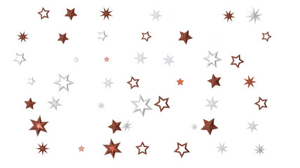 Falling Christmas Star Show: Mesmeric 3D Illustration Depicting Falling Holiday Stargazing Spectacle