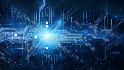 Cyber-Inspired Network with Vibrant Highlights
