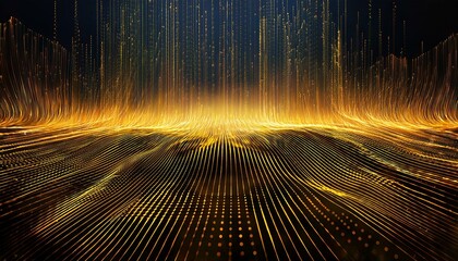 Abstract AI-Inspired Circuitry with Glowing Lines