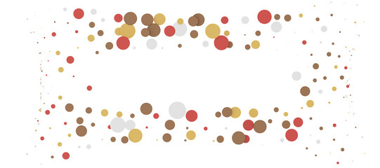 Multicolor confetti abstract background with a lot of falling pieces, isolated on a white background.