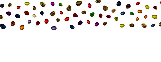 Perfect colorful handmade easter eggs