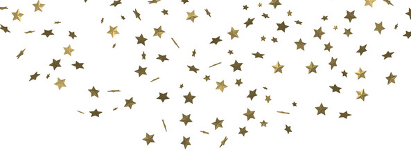 Falling Christmas Star Show: Mesmeric 3D Illustration Depicting Falling Holiday Stargazing Spectacle