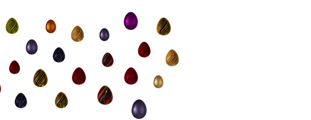 Perfect colorful handmade easter eggs