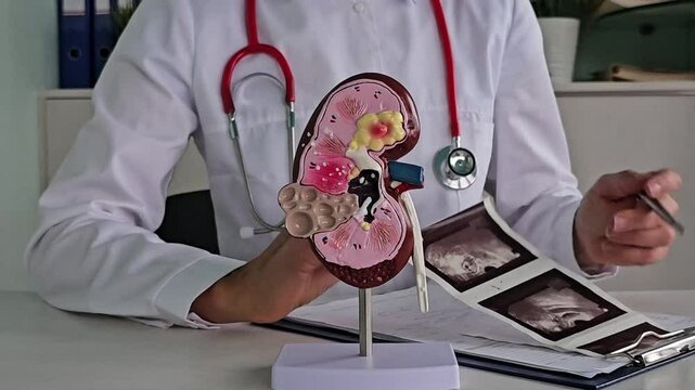 Kidney ultrasound and the patient's kidney condition using kidney ultrasound in the clinic